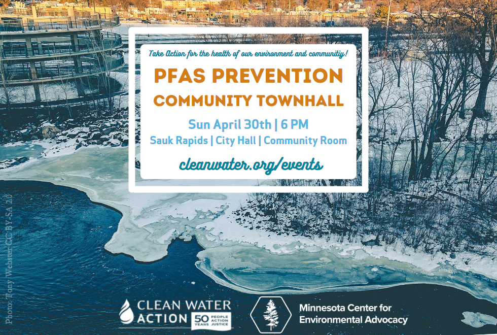 Sauk Rapids Town Hall Meeting To Address MN PFAS Crisis Clean Water